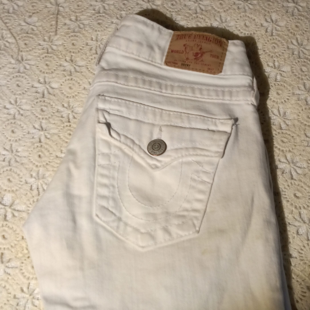 White true religion jeans